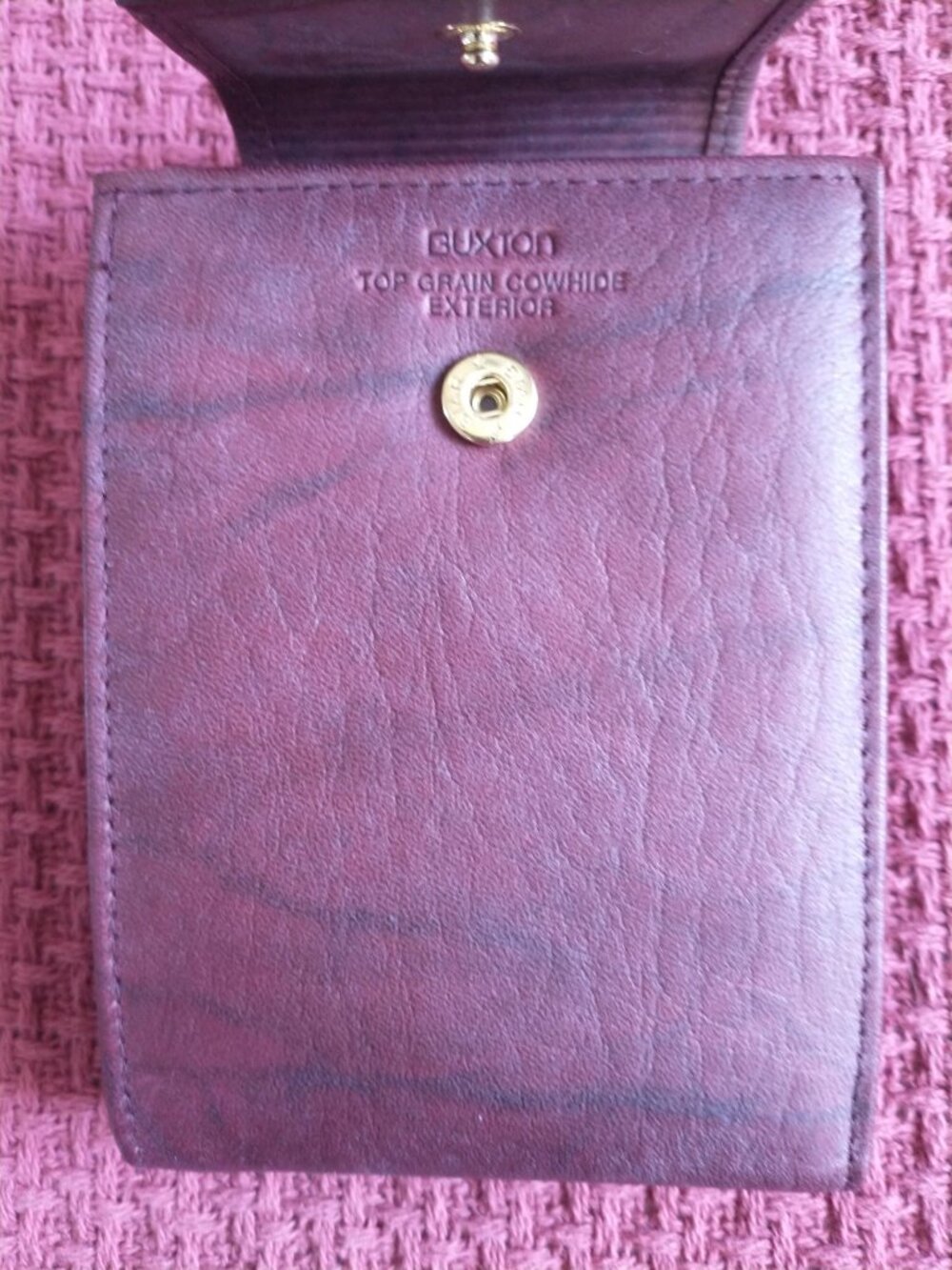 Buxton Women's Vintage Heiress Billfold Burgundy Leather Wallet NWT in Box - Picture 10 of 13